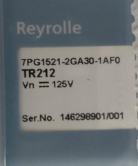 SIEMENS TR212, 7PG1521-2GA30-1AF0 TRIPPING RELAY