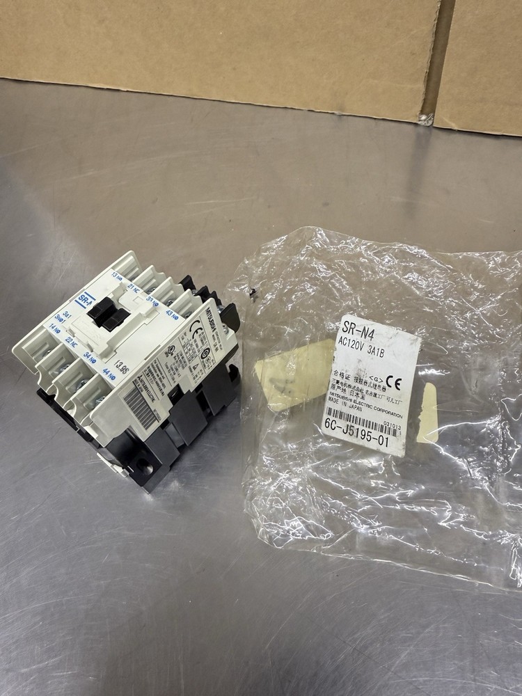 Mitsubishi SR-N4 Contactor Relay 120V Coil New Made In Japan