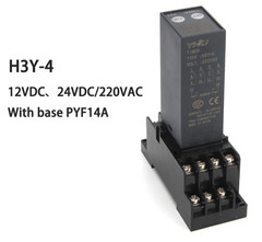Digital Time Relay H3Y-2 H3Y-4 Cycle Delay Timer 8 Pin 12V 24V 220V Socket Base