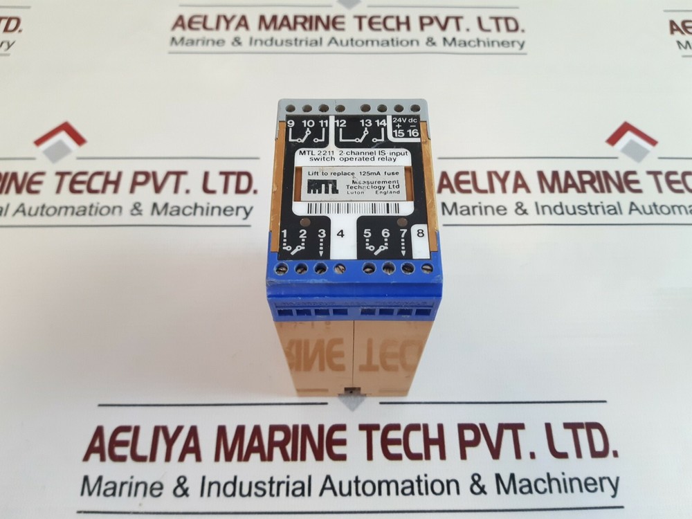 Measurement technology mtl 2211 2-channel is-input switch operated relay free sh