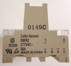 Cutler Hammer D8PA2 DIN Rail Adapter D8 1 or 2 Pole