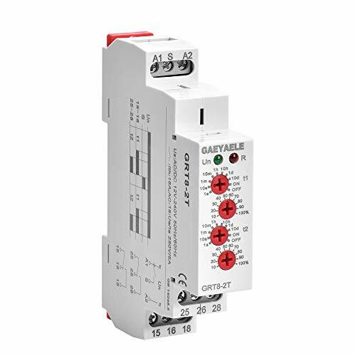 Grt82t Double Delay On Timer Relay Ac230v Or Ac/dc12v240v Dpdt Relay Din Rail