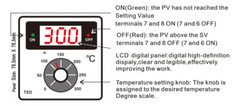 Digital Thermostat Powered Temperature Controller K J PT100 Type 0-600 Degree