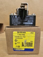 Square D 8501C015V20 Power Relay SPDT 40A 277VAC