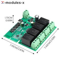Ewelink AC DC7-32V 2/3/4CH Intelligent Bluetooth WIFI Relay Switch Module New