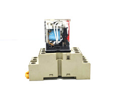OMRON MY4N-D2 Power Relay with base LOT OF 3
