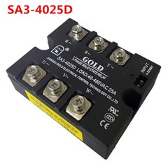 1pcs GOLD SA3-4025D three-phase solid-state relay DC-controlled AC 40-480VAC 25A