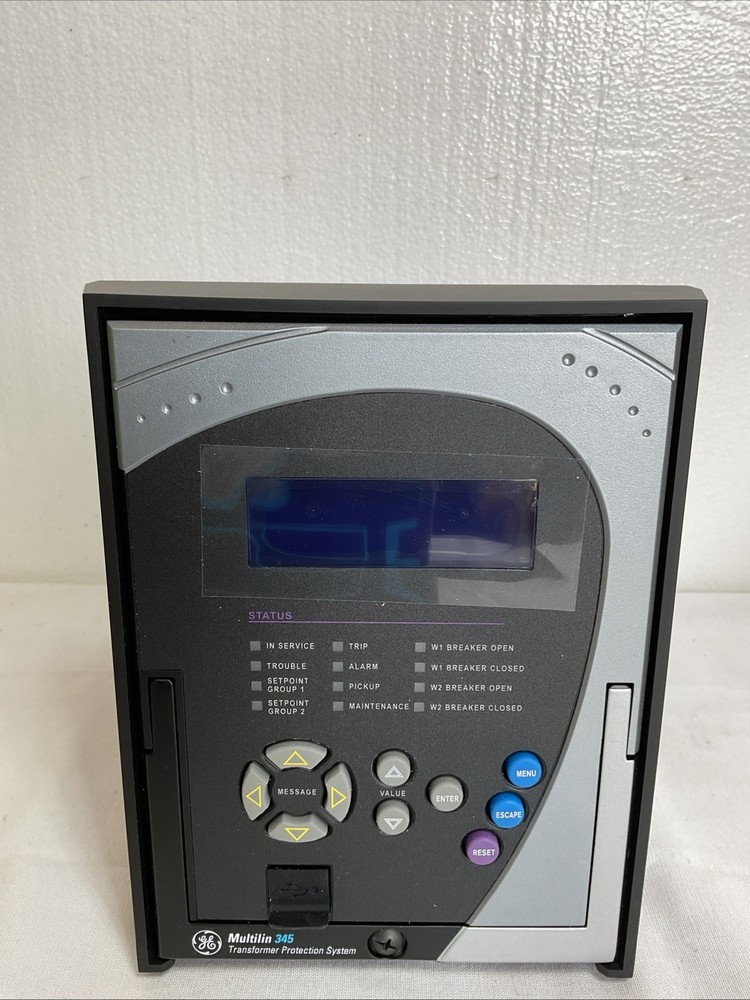 GE MULTILIN 345 TRANSFORMER PROTECTION SYSTEM RELAY 345-E-P5-G5-H-E-S-N-N-SN-D-N