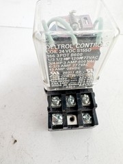 deltrol controls electrical relay S155D 24vdc 1663pdt B600 (EL15)