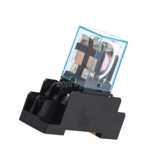 220V 10A Coil Power Relay DPDT LY2NJ HH62P HHC68A-2Z With 8 Pin Socket Base