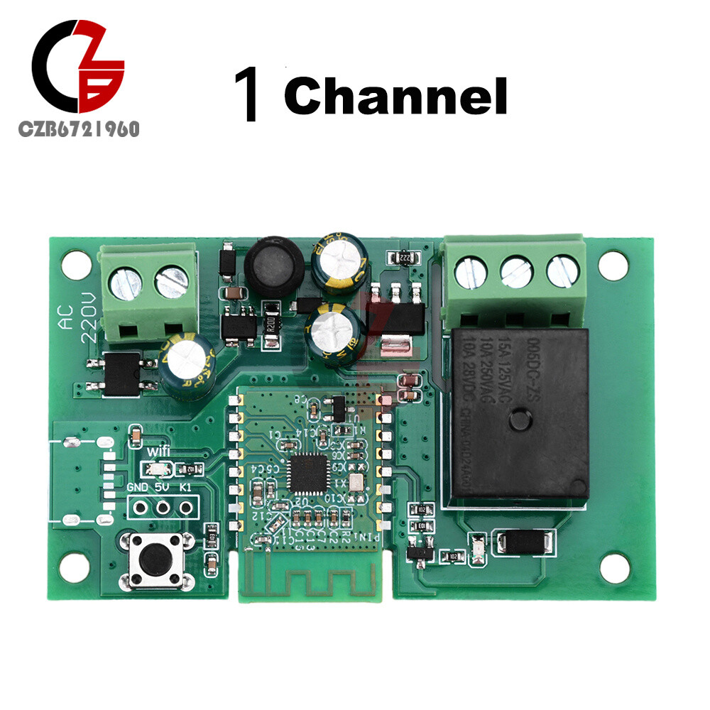 1/2/3 Channel WIFI Relay Self-Locking Interlock Switch Module for eWeLink AC220V