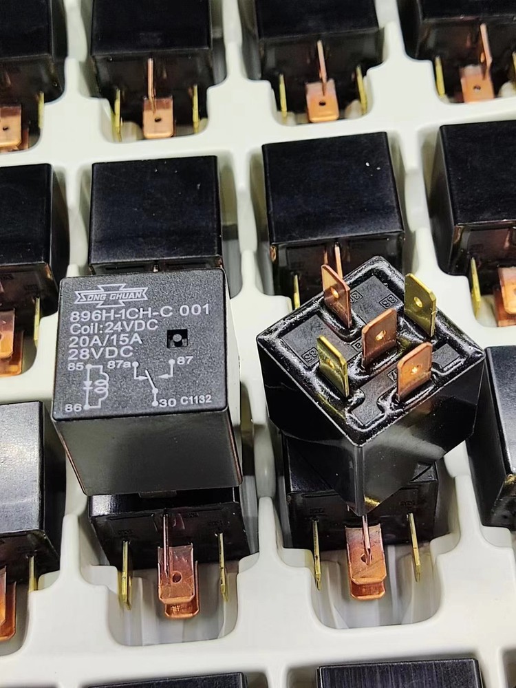 896H-CH-C 24VDC SongChuan Power Relay 20A/15A 5 Pins x 5PCS New