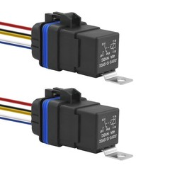 2 Pack Waterproof Relay and Harness Kits 40/30 AMP 12V Relay Switch | 5 Pin S…