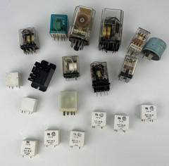 Lot Vintage Industrial Relays Potter Brumfield Omron Midtex Zettler 12V 24V Misc