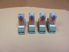 Releco C7-A20 X Relay With Base , Series QR-C 24 VDC , Lot of 4