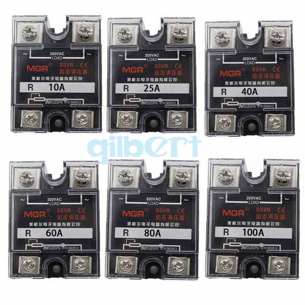 220V 10-120A Single Phase SSVR Solid State Voltage Regulator Relay Resist Module