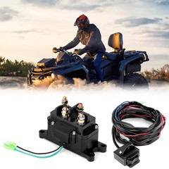 12V 250A Winch Solenoid Relay Contactor for ATV/UTV, 2000-5000 lbs, Rocker Switc