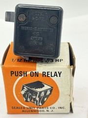 Vintage ICP-2 Push On Compressor Relay NOS Sealed Unit Parts Co 120V HVAC