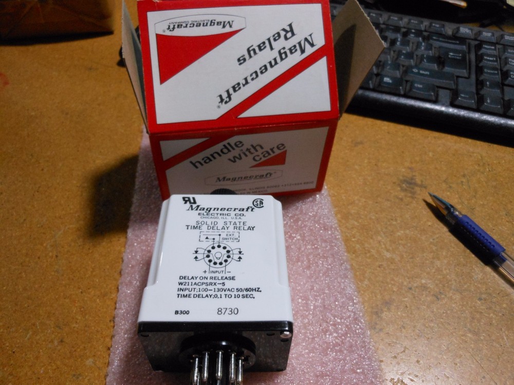 MAGNACRAFT ADJUSTABLE RELAY PART # W211ACPSRX-5 NSN: 5945-01-036-1132 DPDT