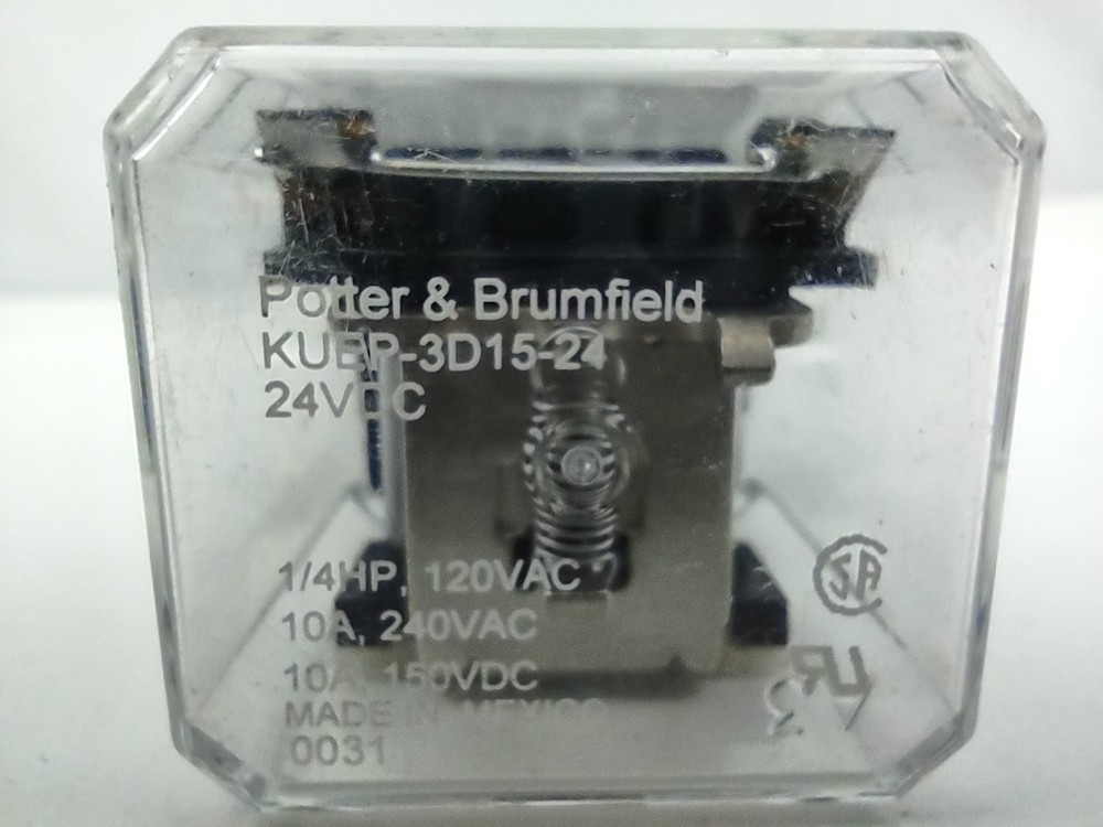 Potter & Brumfield 24 VDC Relay KUEP-3D15-24, 10A, SP – Double Make Form X