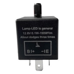 3-Pin LED Flasher Relay Turn Signal Adjustable LED Lights Flashing Relay Switch