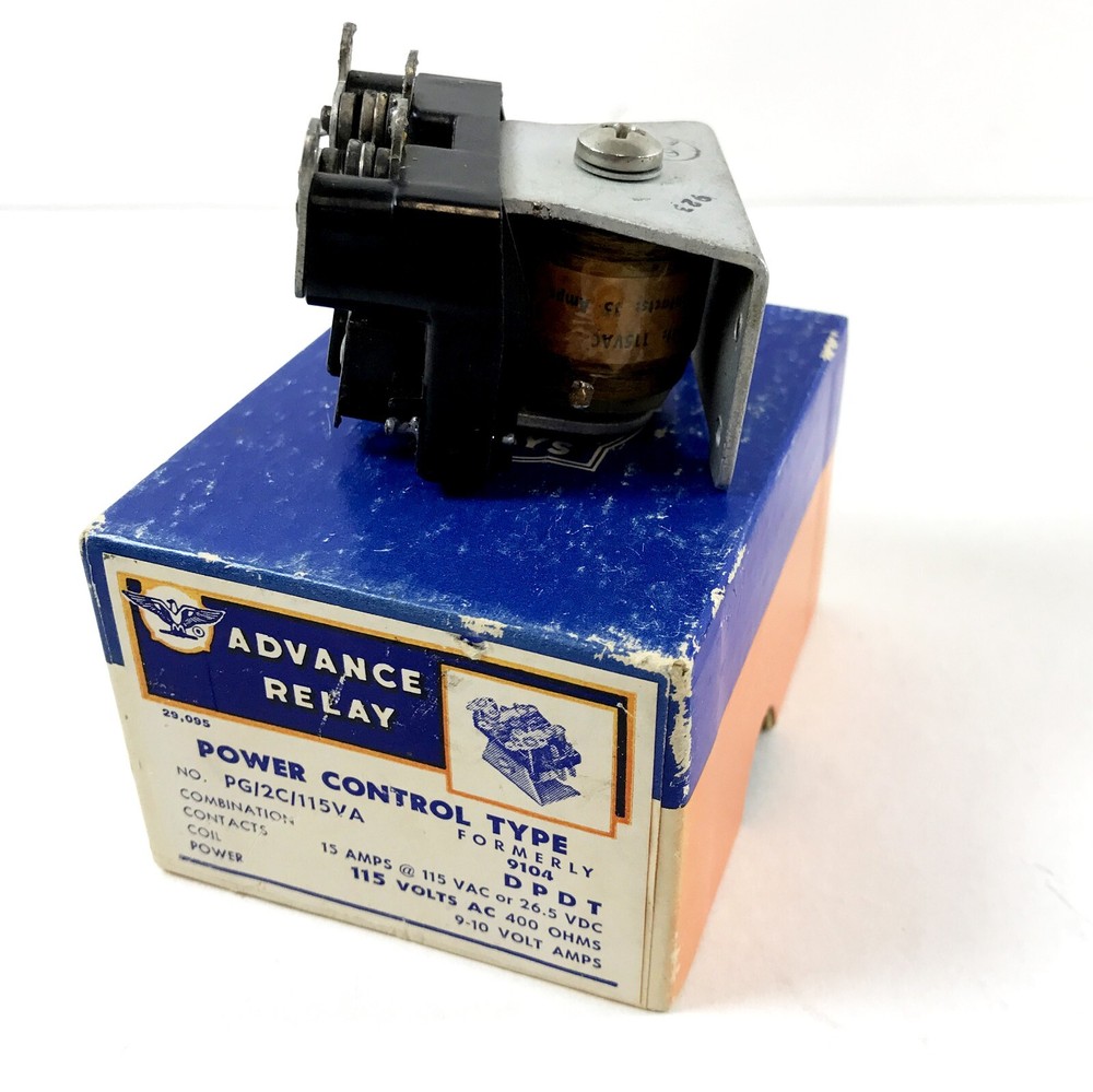 Advance Relay Power Control Type PG/2C/115VA Formerly 9104 Combination DPDT
