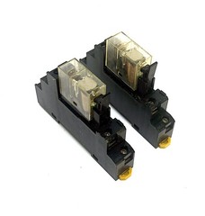Allen Bradley Relay Socket Base w/Plug-in Relay Lot of 2 UNTESTED
