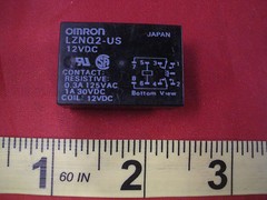 Omron LZNQ2-US-DC12 Relay Coil 12vdc Sealed Resistive 0.3a 125vac 1a 30vdc used