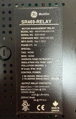 GE Multilin SR469 Motor Management Relay 469-P5-HI-A20-T