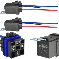 Durable 12V DC 4-Pin SPST Automotive Relay Kit – 40/30AMP Waterproof Design