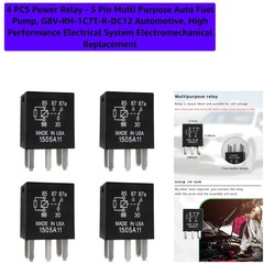4 PCS – 5 Pin Multi Purpose Auto Fuel Pump, G8V-RH-1C7T-R-DC12 Automotive, Hi…