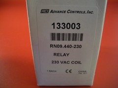 ACI 133003 Relay RN09.440-230 230 vac Coil 24 GP amps Advance Controls Nib New