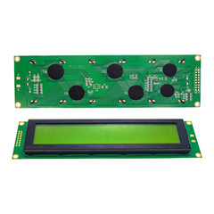 Parallel Interface 40×04 LCD Module 5V Operating Voltage ABS Yellow Housing