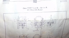 2 NOS 7001 TYPE DO-22 Square D DC MAGNETIC RELAY SER. A 230/250V