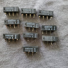 10 Pcs Gordos 741A4 SIP Dry Reed Relay 5VDC Coil SPST N.O. 1.5A@200VDC