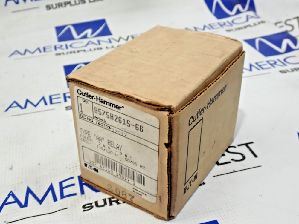 Cutler Hammer 9575H2615-66 Type AA Relay 110/120V Coil 2N.O. 2 N.C.