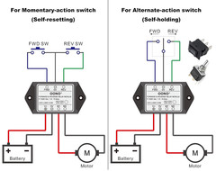 OONO Forward and Reverse Relay Module for Motor/Linear Actuator, Reversing Relay