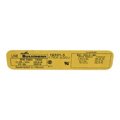 NEW Bussmann 16321-3 Power distribution block 600 Vac, 600 Vdc, 175A