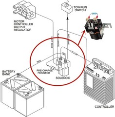 Golf Cart Solenoid48V 4 Terminal Solenoid Coil for Club Car DS Precedent Elec…