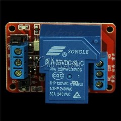 30A 5V 12V 24V 1-Channel Relay Module Board With Optocoupler H/L Level Triger