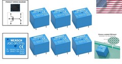 Versatile 6-Piece PCB Power Relay Set – 3V DC, 7A Capacity for Electronics