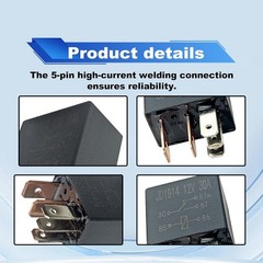 Car 12V 30A 5 Pin Relay Pack of 2 Universal Automotive Switch Electric