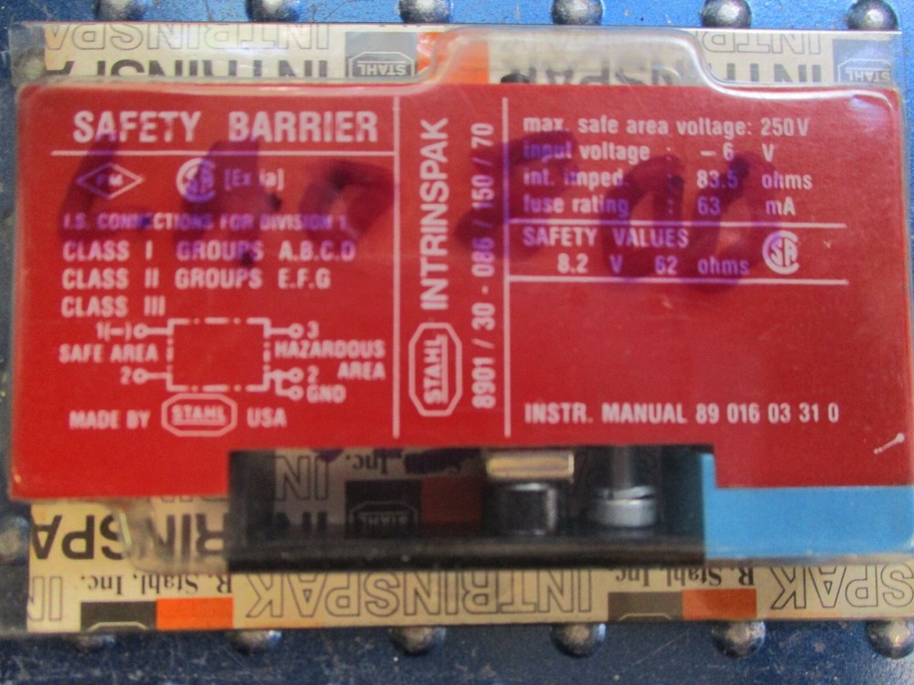 NEW STAHL INTRINSPAK SAFETY BARRIER 6V 8901/30-086/150/70