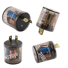 4 Pcs 12V 2 Pin Turn Signal Flasher Relay – 20A for Cars Motorcycles Scooters