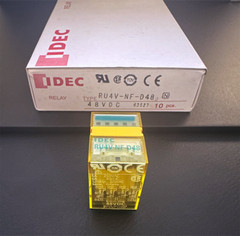 RU4V-NF-D48 IDEC PCB Power Relay 48V DC 4PDT 6A 35×27.5×21 mm