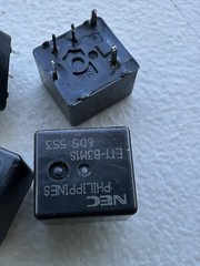 4X NEC ET1-B3M1 Small Automotive Relay – 12 VDC SPDT 25 Amp Contacts – 12V Coil