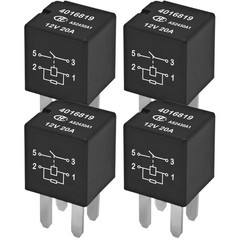 12VDC 20A 4-Pin Automotive Relay (Pack of 4) – Direct OEM Replacement for Polari