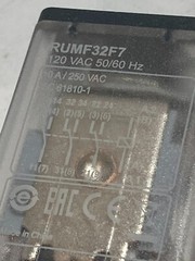 SCHNEIDER RUMF32F7 RELAY 120VAC 50/60HZ 11 BLADES LED+TEST