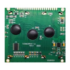 128×64 Resolution LCD Display STN 93.0×70.0x12.5mm for Instrument Panels