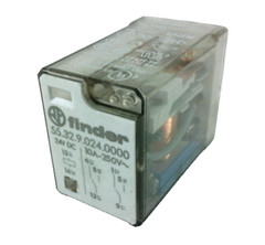 Lot of 16 Finder Relay DPDT 10A 24VDC Coil 8‑Pin Plug‑In 55.32.9.024.0000